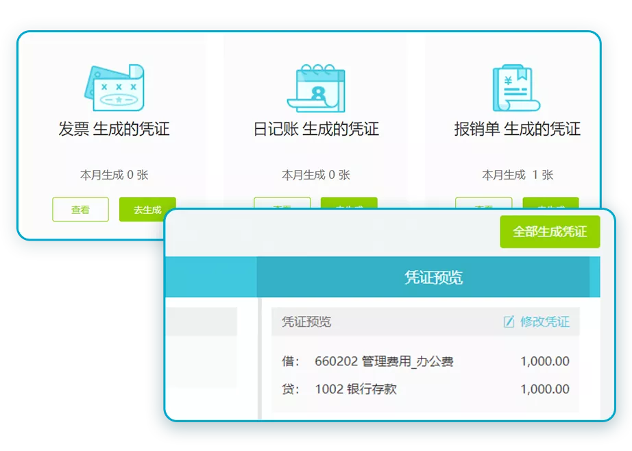 会计在线审批、入账付款